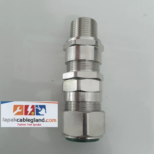 Exd Explosion Proof Cable Gland CMP 20 E1FW size M20 SWA armour Brass Nickel Plated Flameproof