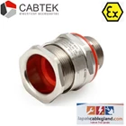 Exproof Cable Gland size 1&quotNPT CABTEK 32 A2F 1&quotNPT un-armour non armour Brass Nickel Plated hawke cmp 1