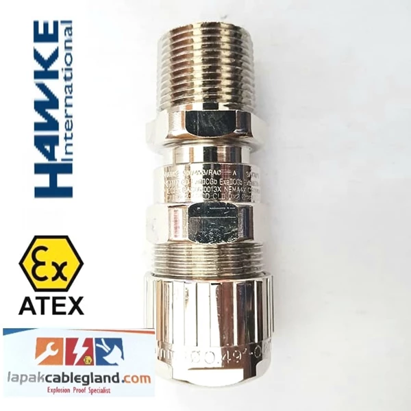 Exd Flameproof Cable Gland HAWKE 501/453/RAC/A size 3/4"NPT SWA armor Brass Nickel Plated 